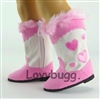 Pink Heart Cowboy Western Boots