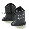Black Glitter Hearts Cowboy Boots