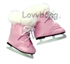 Pink Furry Ice Skates