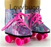 Rainbow Glitter Roller Skates