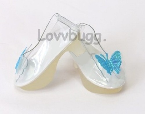 Crystal Women`s Shoes with High Heels, Glass Shoes Close-up Stock Photo -  Image of blue, design: 181582114
