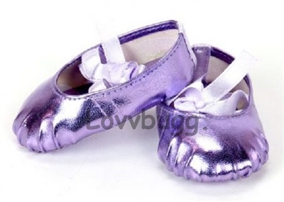 Purple 'Hard Toe' Pointe Ballet Slippers