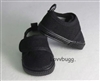 All Black Sneakers Tennis for American Girl 18 inch, Boy or Bitty Baby Born Doll Shoes Accessory