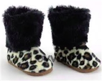 Leopard Print Furry Boots