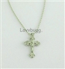 Silver Crucifix Cross Necklace for American Girl 18 inch Doll Jewelry Accessory