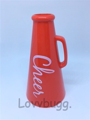 Red Megaphone  for 18 inch American Girl Doll CheerLeader Sports Accessory