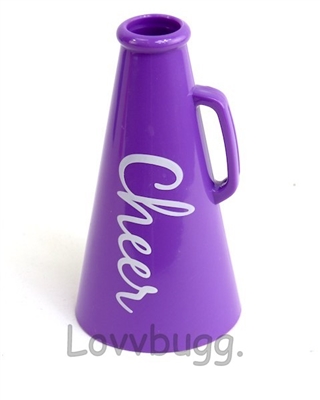 Purple Megaphone  for 18 inch American Girl Doll CheerLeader Sports Accessory