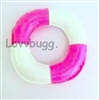 Pink and White Inner Tube