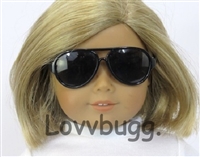 Black Aviator Sunglasses