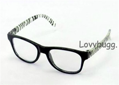 Zebra Wayfarer Glasses