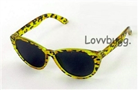 Leopard Wayfarer Sunglasses for American Girl or Boy 18 inch Doll Clothes Accessory