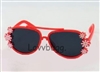 Red Sunglasses White Flowers