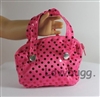 Pink Sequins Purse with Free Phone for American Girl 18 inch or Wellie Wishers Doll Clothes Accessory