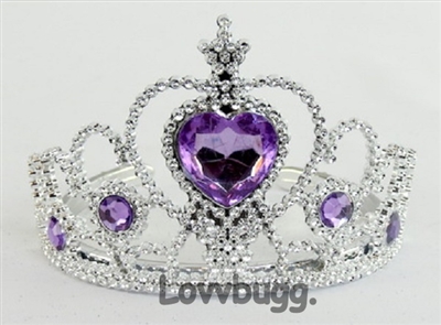 Purple Tiara for American Girl 18 inch Doll Clothes Jewelry Accessory
