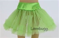 Lime Green Tutu Slip Crinoline for American Girl 18 inch or Baby Doll Clothes