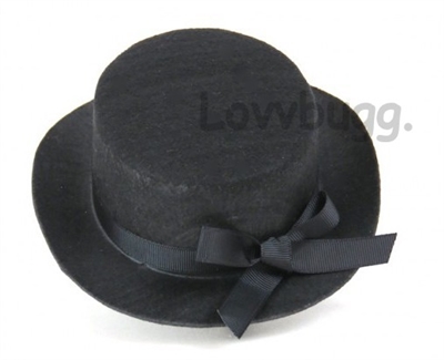 Black Hat with Ribbon