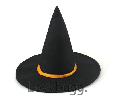 Witch Hat Orange Band Costume Accessory for American Girl 18 inch Doll Clothes