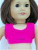 Hot Pink Sports Bra for American Girl 18 inch or Bitty Baby Born Doll Clothes Accessory