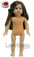 Isabella Brunette Girl 18 inch Doll same quality as Mattel's American Girl Dolls