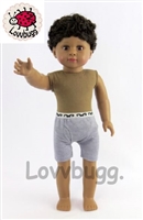 Isaac Black Hair Dark Skin Boy 18 inch Doll Same Quality as Mattel's American Girls