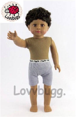 Isaac Dark Hair Boy 18 inch Doll Same Quality as American Girl