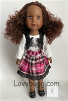 Sydney Sample Doll 8--14 inch Doll Same Size, Quality as Mattel's Wellie Wishers