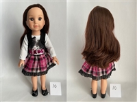 Lauren Sample Doll 10--14 inch Doll Same Size, Quality as Mattel's Wellie Wishers