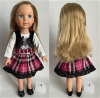Rosie Sample Doll 12--14 inch Doll Same Size, Quality as Mattel's Wellie Wishers