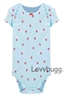 Blue Strawberries Baby Onesie