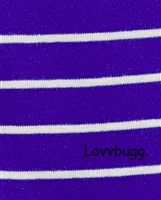 Royal Blue Stripes Onesie for 15 to 18 inch Bitty Baby Born Doll Clothes