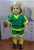 Green and Yellow Soccer Uniform