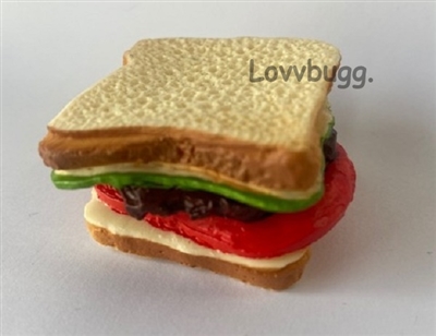 Sandwich for American Girl 18 inch Doll Food Lunch Accessory
