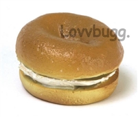 Bagel for American Girl 18 inch Doll Food Lunch Accessory