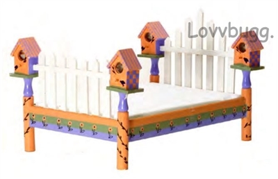 Birdhouse Bed Furniture for Wellie Wishers by American Girl or Smaller Dolls