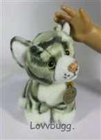 Gray Tabby Cat Perfect Pet for American Girl 18 inch Doll Accessory