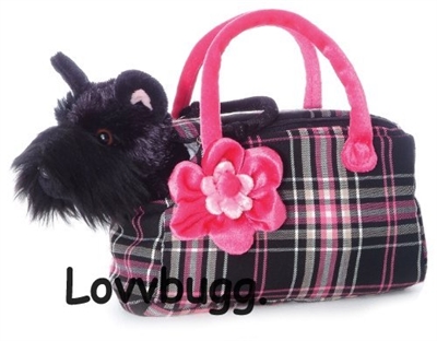 Scottie Dog Plaid Purse