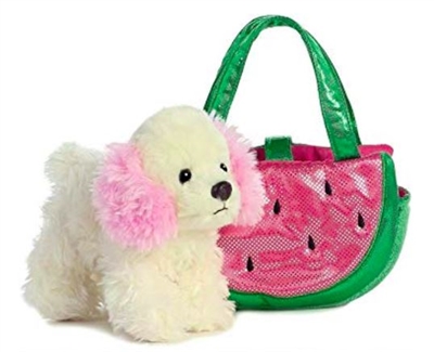 Poodle in Watermelon Purse