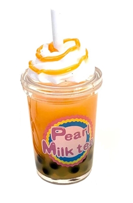 Pink Milk Boba Tea Drink for American Girl 18 inch Doll Food Accessory