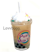 Milk Tea with Boba for American Girl 18 inch Drink Doll Food Accessory