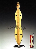 Mini Dulcimer for 18 inch American Girl Doll Music Instrument Accessory