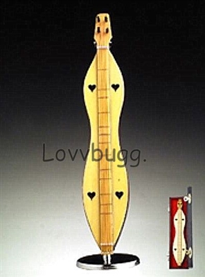 Mini Dulcimer for 18 inch American Girl Doll Music Instrument Accessory