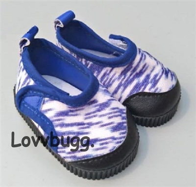 Blue Zebra Beach Sneakers