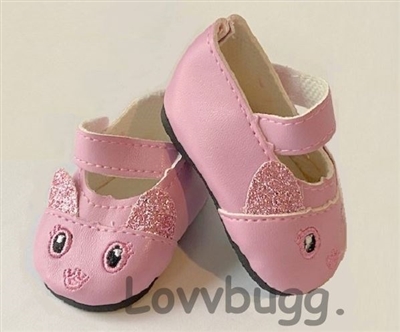 Pink Kitty Cat Mary Janes