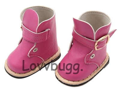 Hot Pink Combo Cowboy Boots Western for American Girl 18 inch or Baby Doll Shoes