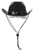 Black Felt Cowboy Hat Black Band