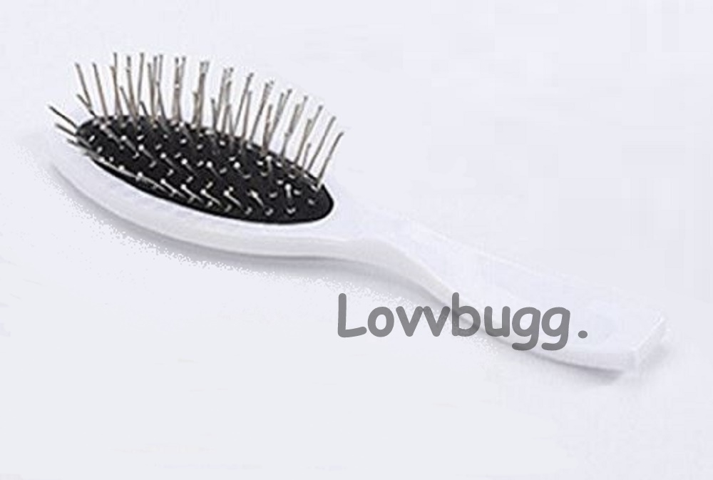 Lovvbugg White Hair Brush 18 inch American Girl Doll Accessory