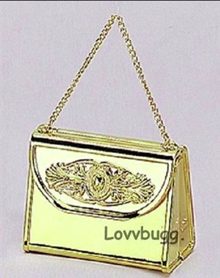 Gold Purse for American Girl 18 inch or Baby Doll Accessory