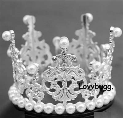 Silver Crown with Pearls