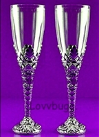 Two Taller Champagne Flutes