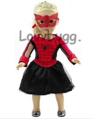 Red Spider Girl with Mask Costume